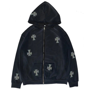 Chándal con Capucha para Hombre de Invierno con Pedrería de Alta Calidad, Diseño Personalizado, Logotipo Personalizado, Servicios OEM, 100% Algodón, Precio Razonable - Product Image 2