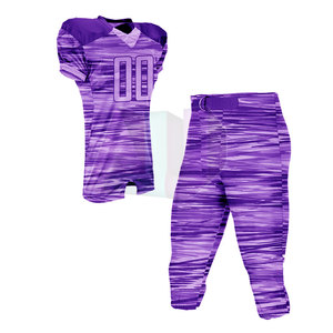 Tenue d'équipe sportive avec tissu respirant et durable, uniforme de football américain à manches courtes pour l'entraînement et la compétition - Product Image 3