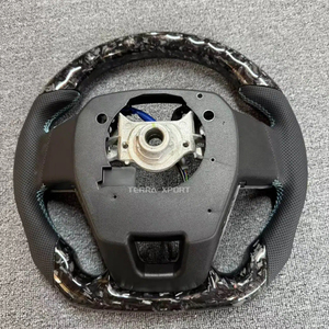 Volant sport en fibre de carbone CE CUSTOM pour Toyota, adapté aux modèles Prado 120 150 Yaris Tacoma LC79 4Runner Mark X CHR 79 Series Hiace - Product Image 5