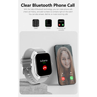 Montre connectée carrée QW33, écran tactile IPS, étanche IP67, suivi de la santé, GPS, double carte SIM, compatible Android OS, mesure de la pression artérielle