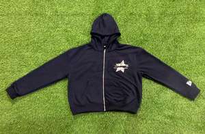 Sweat-shirt pour hommes en coton molletonné lourd imprimé personnalisé Sweat à capuche avec double fermeture éclair teint uni - Product Image 3