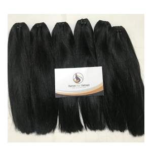 Venta al por mayor de cabello Remy vietnamita 100% virgen sin procesar, liso sedoso con cutícula alineada, de 8 a 32 pulgadas, en paquete. - Product Image 1