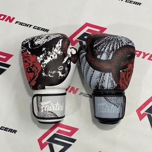 High Quality Printed Design Fair tex Boxing <b>Gloves</b> Sparing Boxing Muay Thai <b>Gloves</b> Manufacturer Original Leather Boxing <b>Gloves</b> - Product Image 1