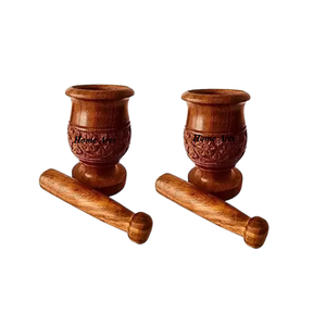 Mortero y Maja de la mejor calidad, tamaño personalizado, forma redonda, molienda de trituración, Khalbatta para utensilios de cocina, herramientas - Product Image 1