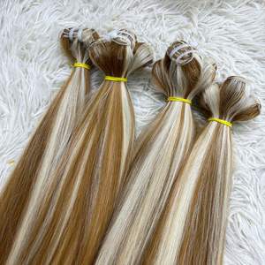 Cabello natural más vendido, cabello liso a granel de un donante, cabello virgen de alta calidad, cabello virgen 100%, cabello crudo - Product Image 2