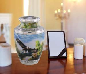 โกศเผาศพรูปนกอินทรีโลหะอเมริกันทำด้วยมือที่ระลึกรักชาติสำหรับขี้เถ้ามนุษย์ขายส่งสำหรับงานศพ - Product Image 2