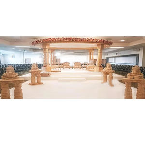 Mandap de Boda con Aspecto de Madera, Doble Pilar, Tradicional para Rituales Hindúes, Ceremonia de Boda, Mandap de Lujo para Bodas Asiáticas, Australia - Product Image 1