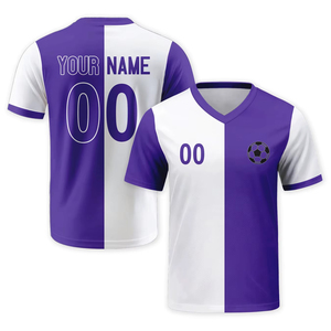 Custom Purple <b>White</b> Soccer Jersey <b>for</b> Women <b>Men</b> Personalized Football Shirt Name Number <b>for</b> Training Fans OEM Service Available - Product Image 1
