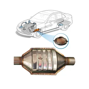 촉매 변환기 유로 3-5 자동차 배기 가스 용 고품질 스테인레스 스틸 범용 촉매 변환기