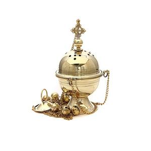 Attractive Design Round Shape <b>Bakhoor</b> <b>Burner</b> Handmade Brass Gold Color <b>Bakhoor</b> <b>Burner</b> From Best Exporter In India - Product Image 6