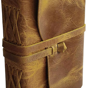 Cahier à couverture rigide vintage en cuir véritable Deckle Edge papier fait main Journal d'écriture carnet de croquis meilleur cadeau pour les artistes - Product Image 1