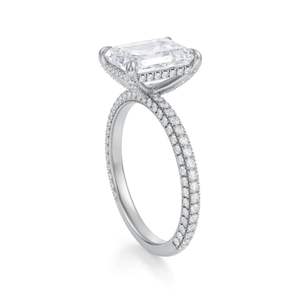 แหวนเพชรมอยส์ซอไนต์ซ่อนมรกต - Product Image 2