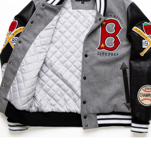 Nouvelle mode de veste de baseball à manches en cuir Letterman vintage veste universitaire personnalisée avec broderie en chenille de haute qualité pour hommes - Product Image 3