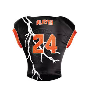 Maillot de football américain avec logo personnalisé en gros maillot court de grande taille respirant concevez votre propre maillot de football américain personnalisé - Product Image 3