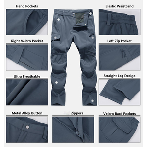 Pantalon Softshell élégant et durable pour femmes, pantalon d'extérieur coupe-vent imperméable et respirant pour la randonnée et le trekking - Product Image 3