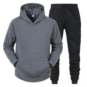 Ensembles de sweat à capuche et de pantalon survêtements en polaire pour hommes, chemises de survêtement à fermeture éclair, pantalons de survêtement à capuche, costumes de rue - Product Image 6