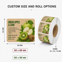 Étiquettes personnalisées en papier kraft pour bouteilles, autocollantes, imperméables, rouleaux d'étiquettes pour boissons, étiquettes d'emballage alimentaire