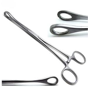 Instrumentos Quirúrgicos Manuales de Alta Calidad Foerster, Pinzas para Esponja con Mordazas Rectas y Dentadas, Material de Acero, Juego de Instrumentos - Product Image 1