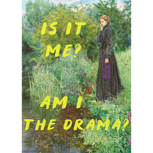 Is It Me? Am I the Drama? <b>Canvas</b> <b>Wall</b> Art - Product Image 1