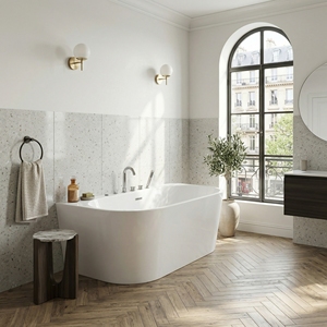 อ่างอาบน้ำอะคริลิกแบบตั้งพื้นพร้อมระบบนวดและระบายน้ำ รุ่น FW-M-2004 สไตล์ร่วมสมัย สำหรับแช่น้ำลึก รับผลิตแบบ OEM/ODM สำหรับธุรกิจโรงแรมและที่พักอาศัย - Product Image 4