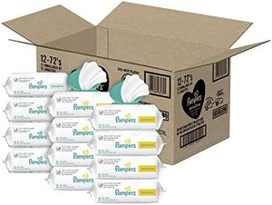 Pampers les plus vendus, couches sèches pour bébé taille 1 120 pièces, couches jetables XL douces, respirantes et anti-fuite. - Product Image 4
