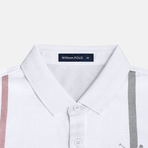 Nuevo en 2025, moda superior, buena calidad, logotipo personalizado, transpirable, ajustado, para hombre, al aire libre, a rayas, de manga corta, polos de Golf - Product Image 5