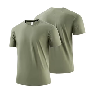 เสื้อยืดคอกลมผู้ชาย ผ้าเจอร์ซีย์คอตตอน 100% สีพื้น พร้อมบริการสกรีนโลโก้ตามสั่ง เป็นมิตรกับสิ่งแวดล้อม แห้งเร็ว ส่งตรงจากโรงงาน - Product Image 2