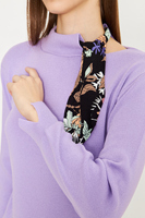 Fabricante de ropa de mujer Bufanda de manga larga Cuello Prendas de punto Suéter Otoño Invierno Nuevo estilo Prendas de punto Oportunidad al por mayor