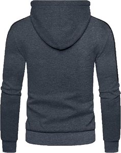 Custom Premium <b>Mens</b> Workout Hoodie 100 Percent Polyester Double Layer Oversized <b>Pullover</b> with Stacked Sleeves Printed Pattern - Product Image 4