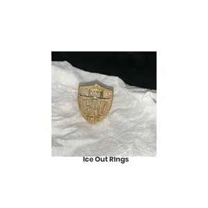 Уникальная коллекция из 14-каратного белого золота, однотонное кольцо со льдом, бриллиантовое кольцо с настоящим Vvs Moissanite для мужчин