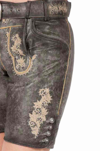 Top qualité Oktoberfest Costume femmes Lederhosen Octoberfest vêtements bavarois Lederhosen Shorts pour hommes 2025 - Product Image 6