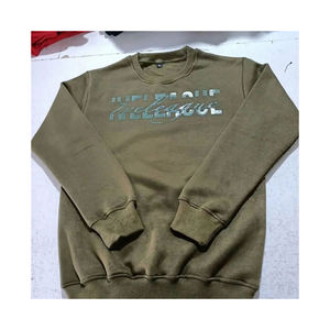 เสื้อสเวตเตอร์สวมหัวคอกลมสำหรับผู้ชายผ้าฝ้าย100% ฤดูหนาวผลิตตามสั่งคุณภาพระดับพรีเมียมพร้อมดีไซน์กระเป๋าเป็นมิตรต่อสิ่งแวดล้อม - Product Image 1