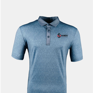 เสื้อโปโลพิมพ์ลายสำหรับผู้ชาย, เสื้อโปโลแห้งเร็วแขนสั้นมีปก - Product Image 6