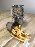 Forme personnalisée en acier inoxydable seau à boissons glacées conception étrangère métal pour bar et fêtes utilisation de taille normale sans danger pour les aliments
