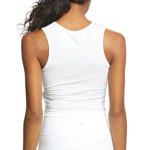 Meilleures ventes Top court de yoga respirant sans couture pour femmes, Vente en gros de vêtements de yoga de haute qualité avec logo sur le devant - Product Image 3