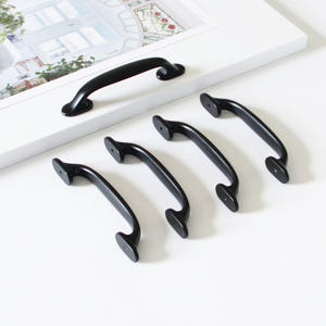 Tiradores de Muebles de Plástico Sólido, Color Negro Mate, Octagonales, para Armarios de Exterior, Duraderos, Ecológicos y Contemporáneos - Product Image 1