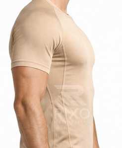 T-shirt de sport pour homme, col rond, manches courtes, coupe classique, tissu respirant à séchage rapide pour l'entraînement et le sport - Product Image 2