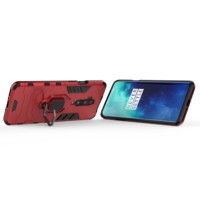 Coque de protection antichoc en PC et TPU avec anneau support pour téléphones OnePlus 11, 10, 7, 7T, 8, 8T Pro, 9R, Nord, N10, N100