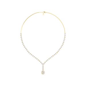 AINK-150N Classic Sparkling <b>Diamond</b> <b>Necklace</b> for Women for in Platinum Yellow Gold or White Gold and Rose Gold - Product Image 1