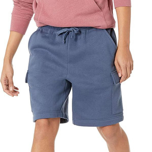 กางเกงวอร์มผ้าฝ้ายผ้าฟลีซกางเกงขาสั้น2กระเป๋าผ้า100% กางเกงวอร์มผ้าคอตตอนผ้าฟลีซเทอร์รี่ออกแบบได้ตามต้องการขายส่งกางเกงจ๊อกกิ้งเล่นยิม - Product Image 5