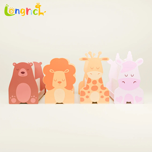 Estantería para niños con forma de jirafa de dibujos animados, estante de almacenamiento de madera para libros ilustrados para niños en el hogar y el jardín de infantes - Product Image 5