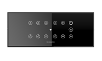 Sistema de Control de Iluminación Inteligente para Hogar Fox Domotics FDL Negro WiFi NFC con Control por Voz (Google Home Alexa) para 3 Encendidos/Apagados
