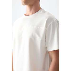 Camiseta Básica Oversize para Hombre - Algodón Grueso y Suave con Textura 100% Jersey 88378 - Product Image 5