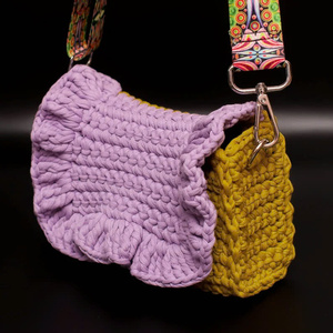 Mejor venta para verano 2025 con precio barato al por mayor con papel de ganchillo Rafia billetera hecha a mano - Product Image 6