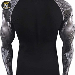 เสื้อออกกำลังกายแบบรัดกระชับสัดส่วนสำหรับผู้ชายเสื้อออกกำลังกายแบบสั้นระบายอากาศได้ดีมี2025 - Product Image 6