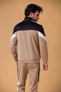 Ensembles de pantalons et sweat à capuche à col montant et fermeture éclair pour hommes survêtements d'hiver durables à bas prix pour adultes - Product Image 5