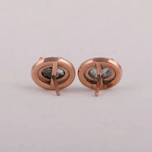 Pendientes de Hip Hop de Plata de Ley 925 con corte redondo de diamante de moissanita de moda única, joyería de boda de moda para mujer - Product Image 6