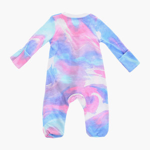 Combinaison à effet tie-dye avec fermeture éclair sur le devant, imprimé logo, manches longues, fermeture éclair, motif imprimé, fermeture avant, multicolore - Product Image 3
