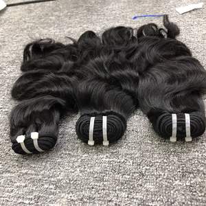 Paquete de trama de cabello humano virgen de onda Natural de alta calidad, tupé de encaje HD negro crudo con estilo Jerry Curl, peluca de un donante para mujer - Product Image 2