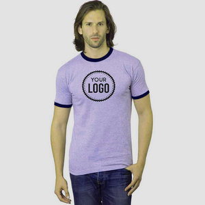 เสื้อยืดคอตตอน100% ทรงพอดีตัวแนววินเทจของผู้ชายเสื้อคอและแขนตัดขอบผ้านุ่มน้ำหนักเบา - Product Image 5
